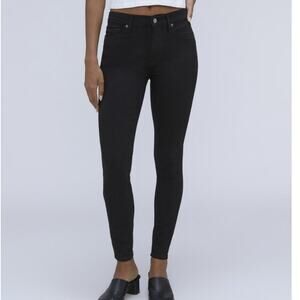 Everlane Black Mid Rise Denim Skinny Jeans Size 30 Minimalist Casual Pants